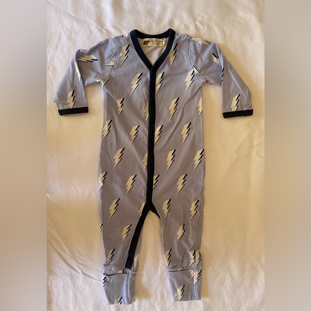 Monica + Andy Baby Lightning Bolt One Piece - 3-6mo